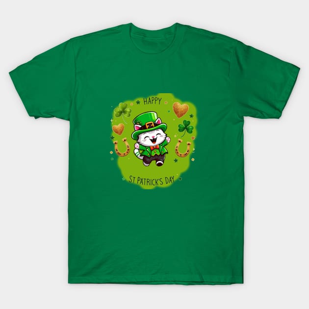 Grab this funny St Patricks Day Beautiful shot for you cat lovers T-Shirt by NOSTALGIA1'